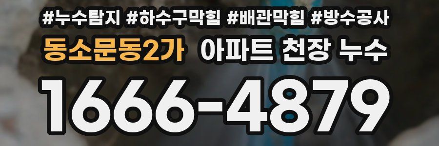 동소문동2가 아파트 천장 누수