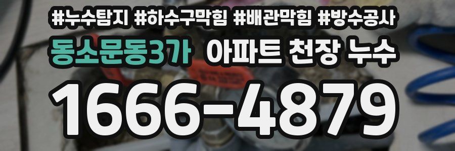 동소문동3가 아파트 천장 누수