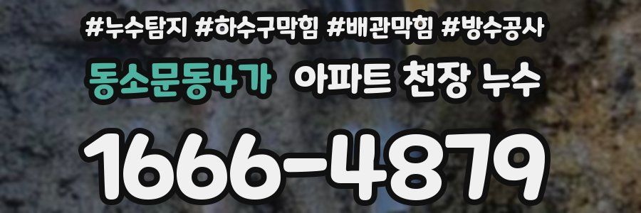 동소문동4가 아파트 천장 누수