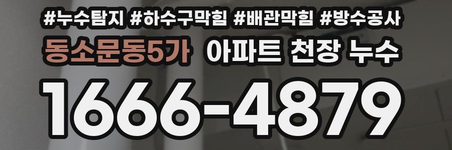 동소문동5가 아파트 천장 누수
