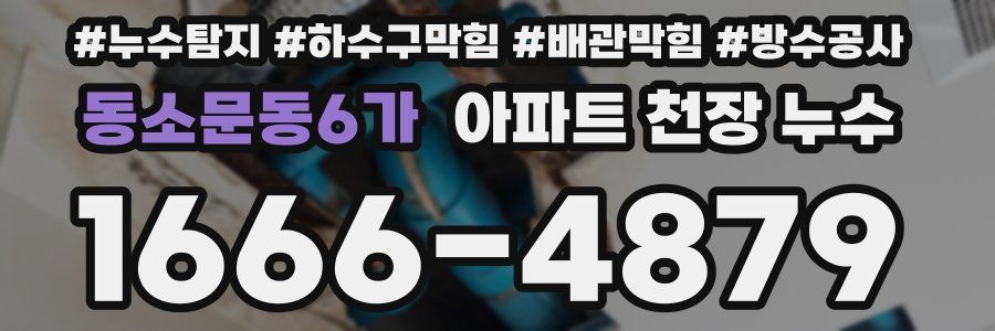 동소문동6가 아파트 천장 누수