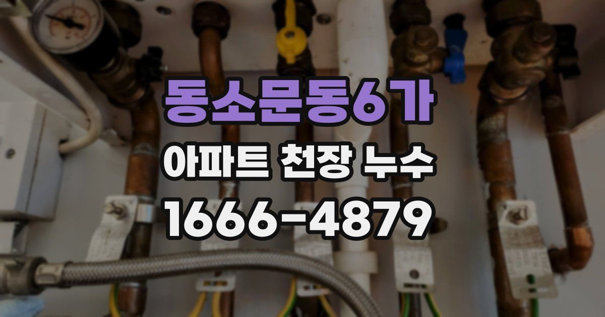 동소문동6가 아파트 천장 누수
