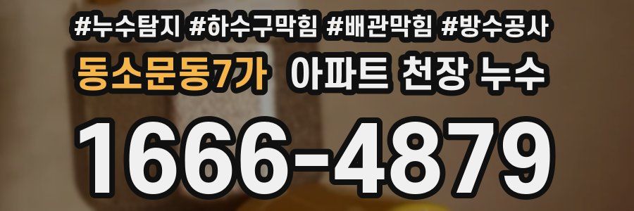 동소문동7가 아파트 천장 누수