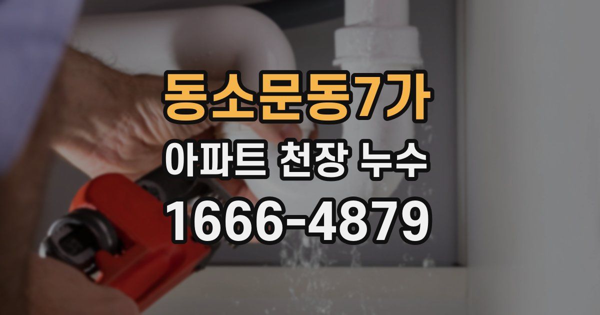 동소문동7가 아파트 천장 누수
