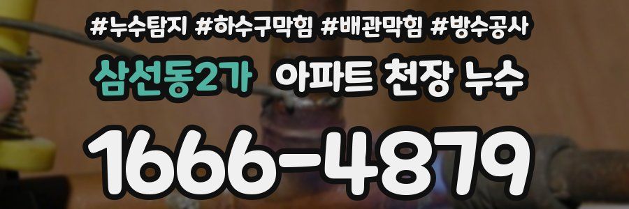 삼선동2가 아파트 천장 누수