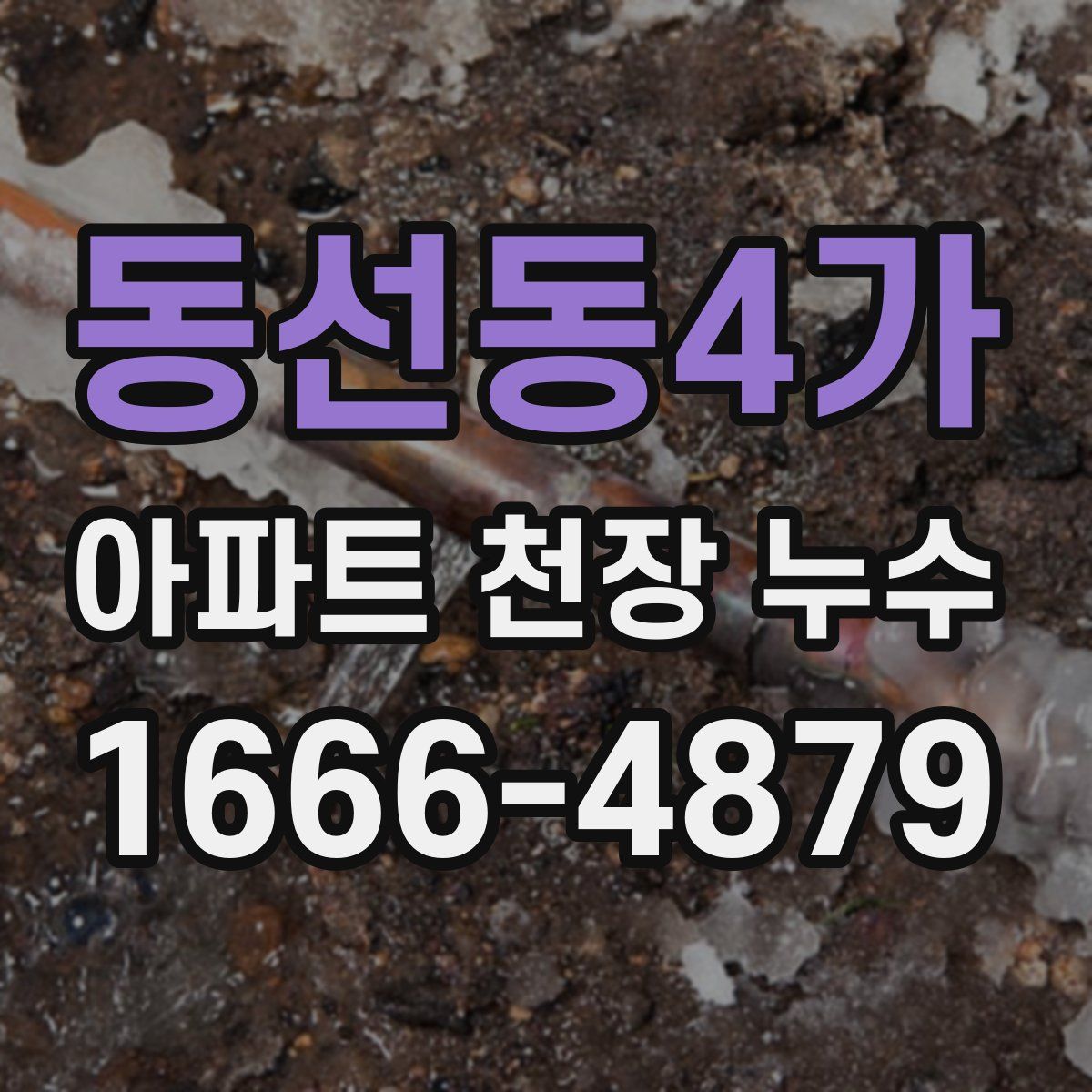 동선동4가 아파트 천장 누수