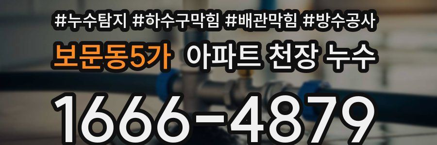 보문동5가 아파트 천장 누수