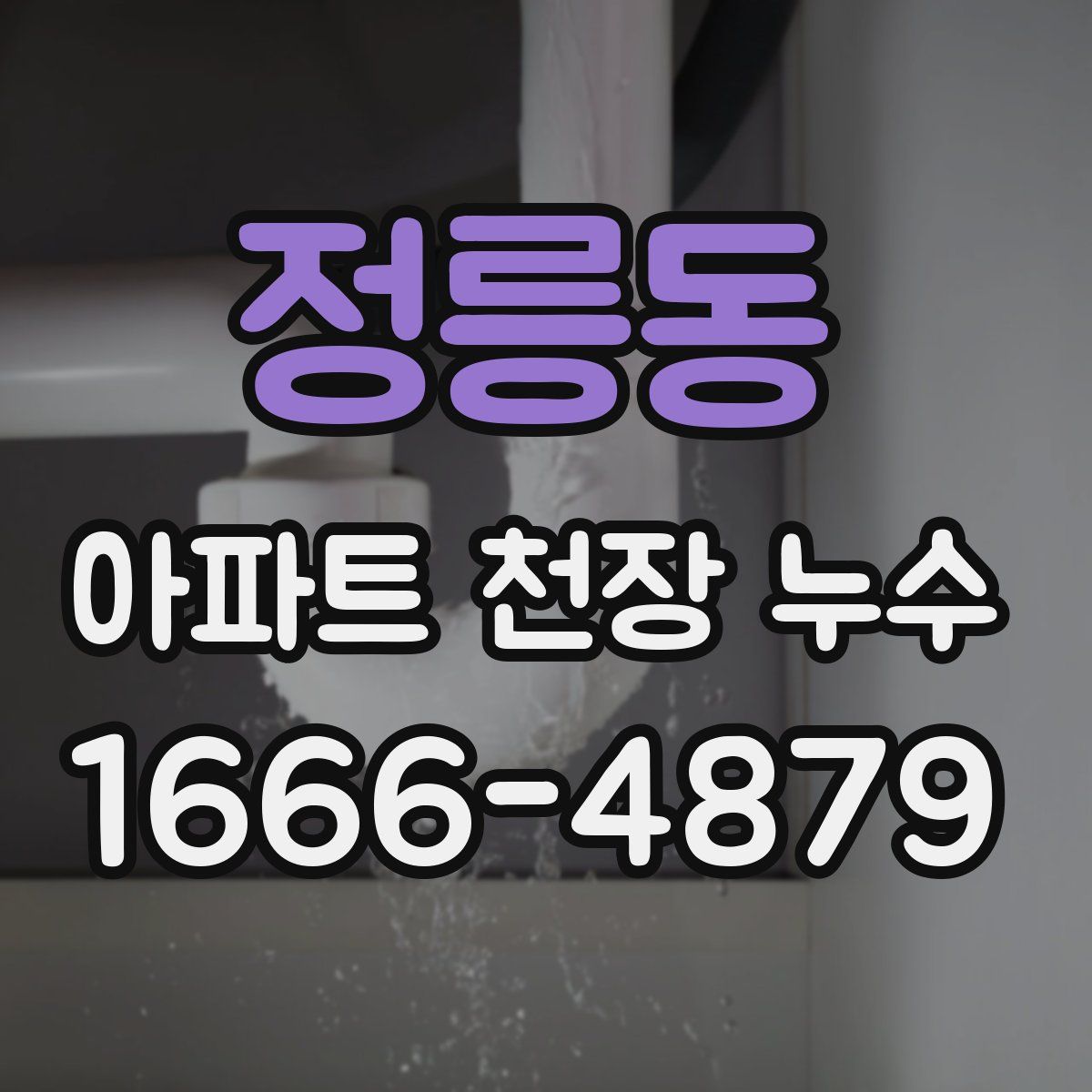 정릉동 아파트 천장 누수