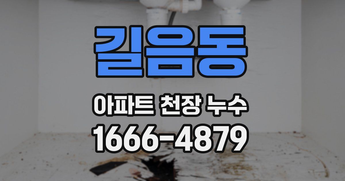 길음동 아파트 천장 누수