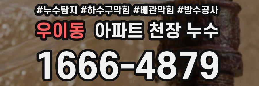 우이동 아파트 천장 누수
