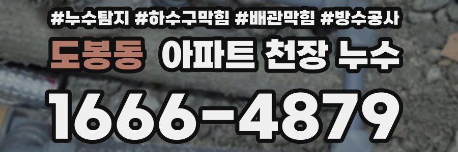 도봉동 아파트 천장 누수