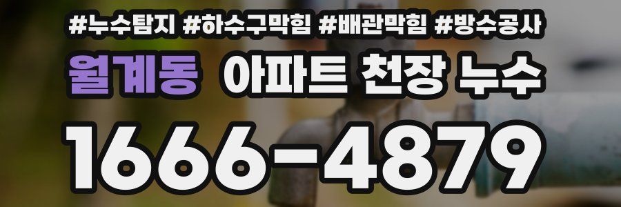 월계동 아파트 천장 누수
