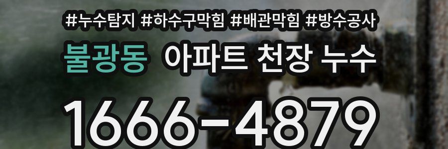 불광동 아파트 천장 누수