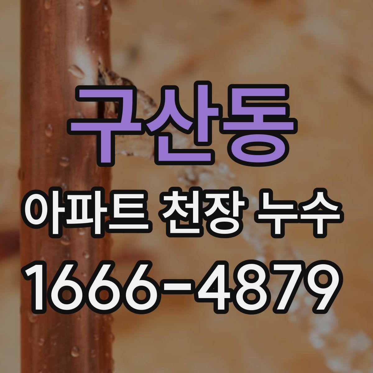 구산동 아파트 천장 누수
