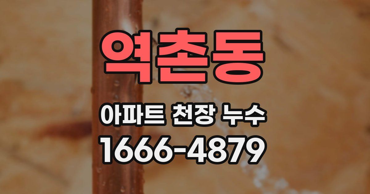역촌동 아파트 천장 누수