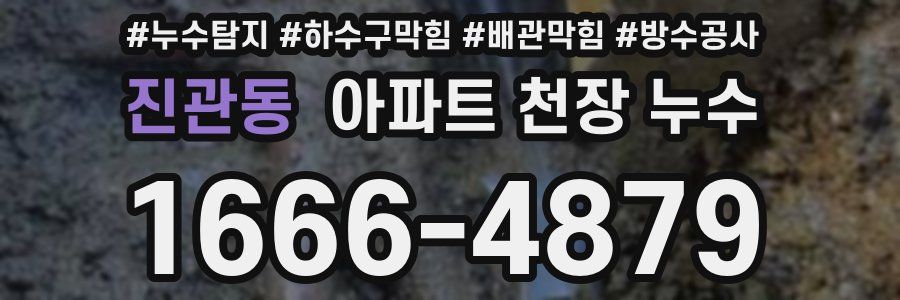 진관동 아파트 천장 누수