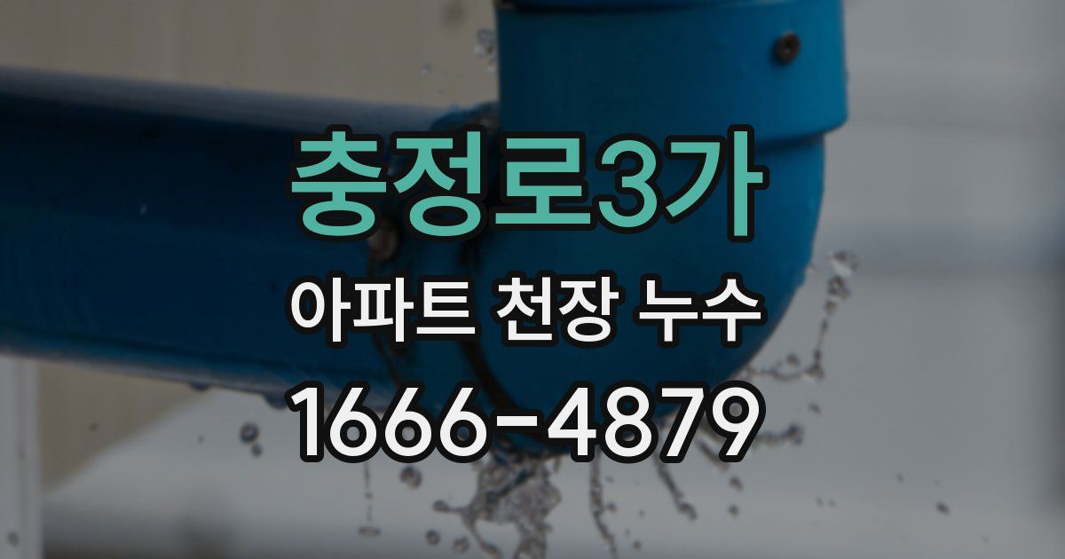 충정로3가 아파트 천장 누수