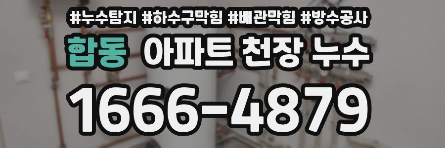 합동 아파트 천장 누수