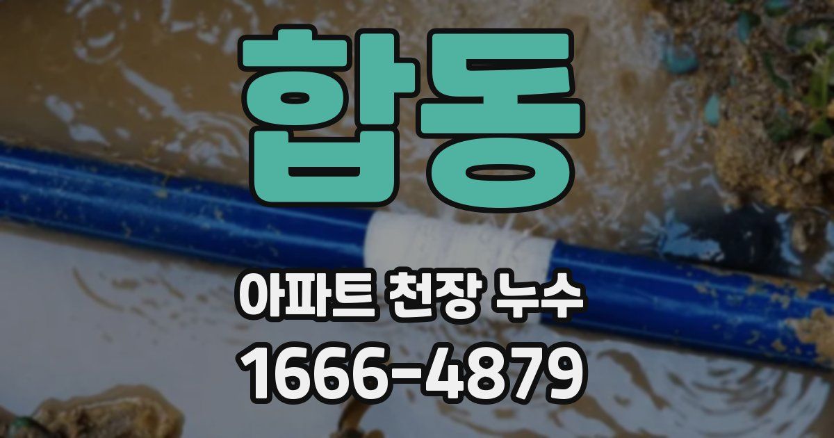 합동 아파트 천장 누수