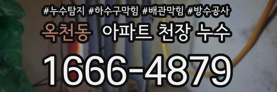 옥천동 아파트 천장 누수