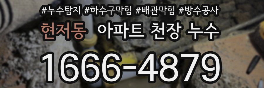 현저동 아파트 천장 누수