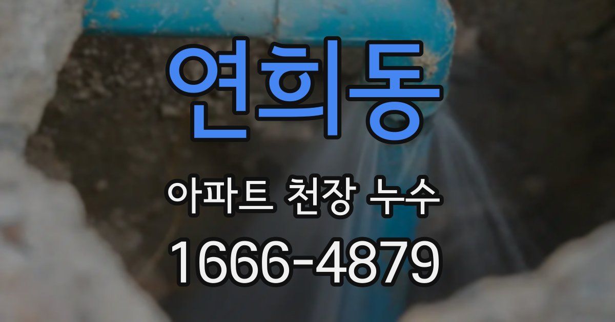 연희동 아파트 천장 누수