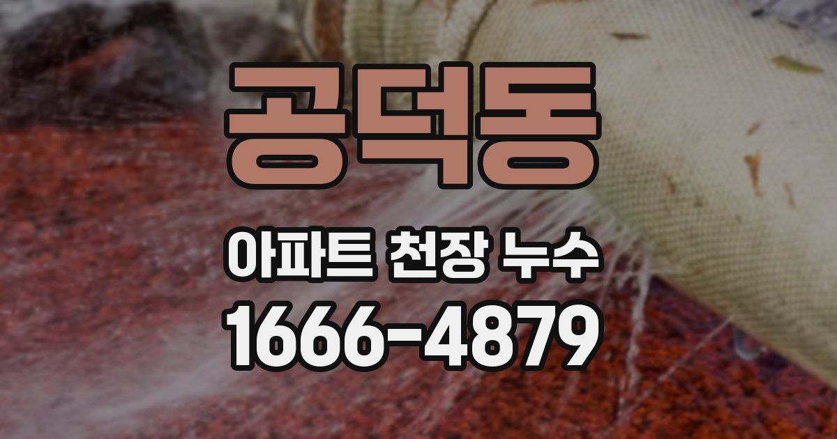 공덕동 아파트 천장 누수