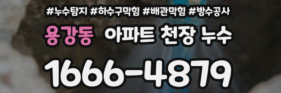 용강동 아파트 천장 누수