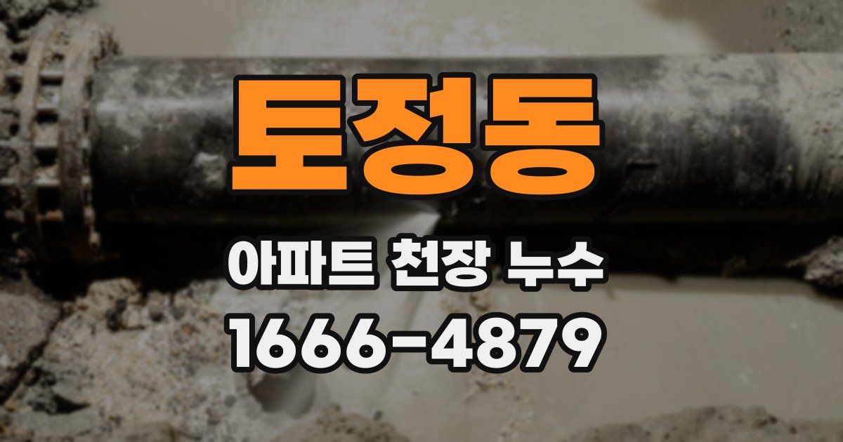토정동 아파트 천장 누수