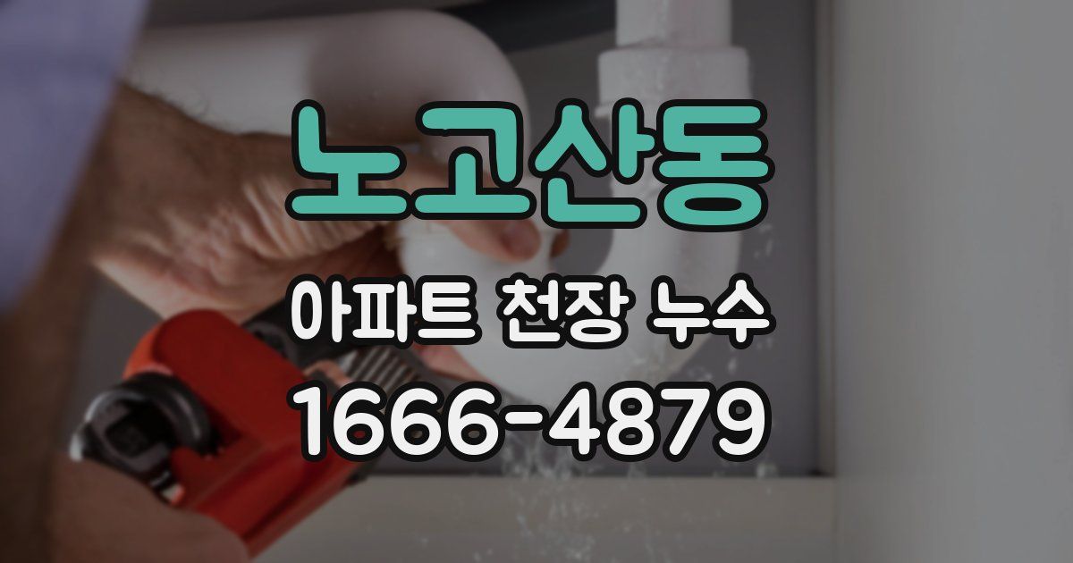 노고산동 아파트 천장 누수