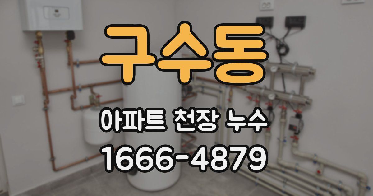 구수동 아파트 천장 누수