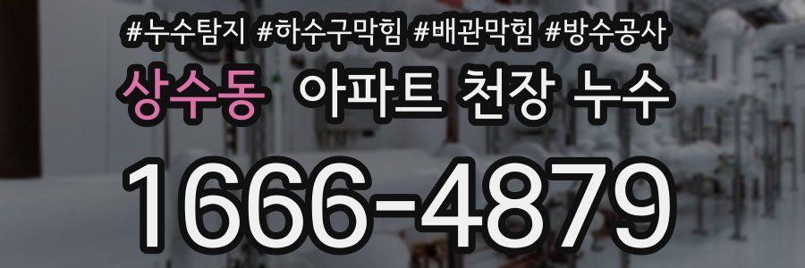 상수동 아파트 천장 누수