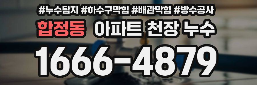 합정동 아파트 천장 누수