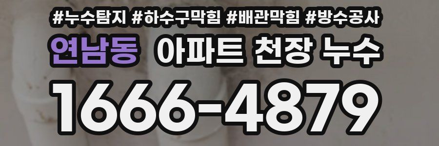 연남동 아파트 천장 누수