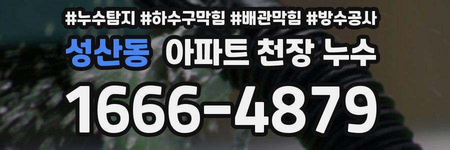 성산동 아파트 천장 누수