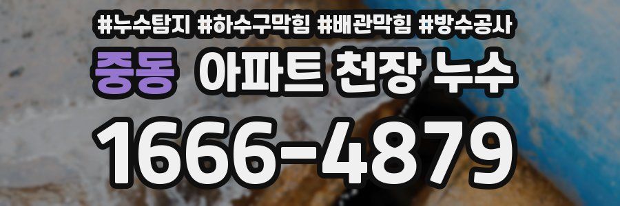 중동 아파트 천장 누수