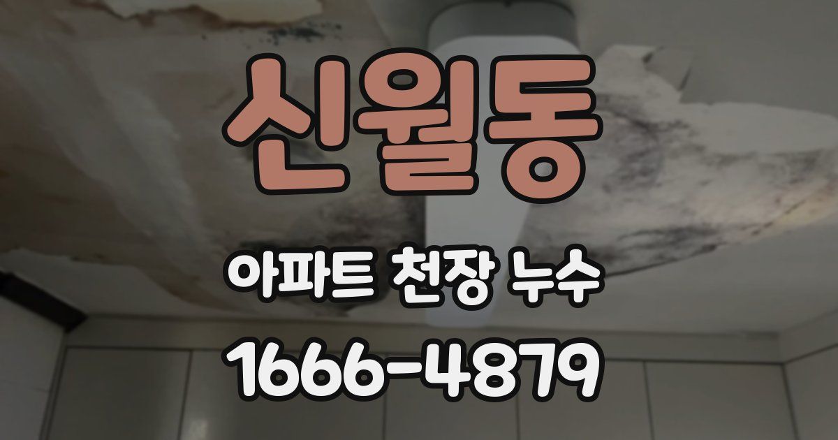 신월동 아파트 천장 누수
