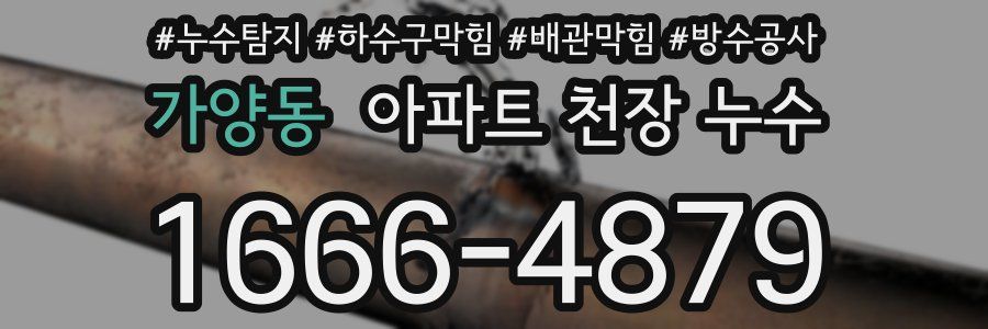가양동 아파트 천장 누수