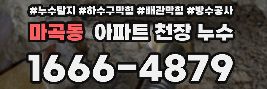 마곡동 아파트 천장 누수