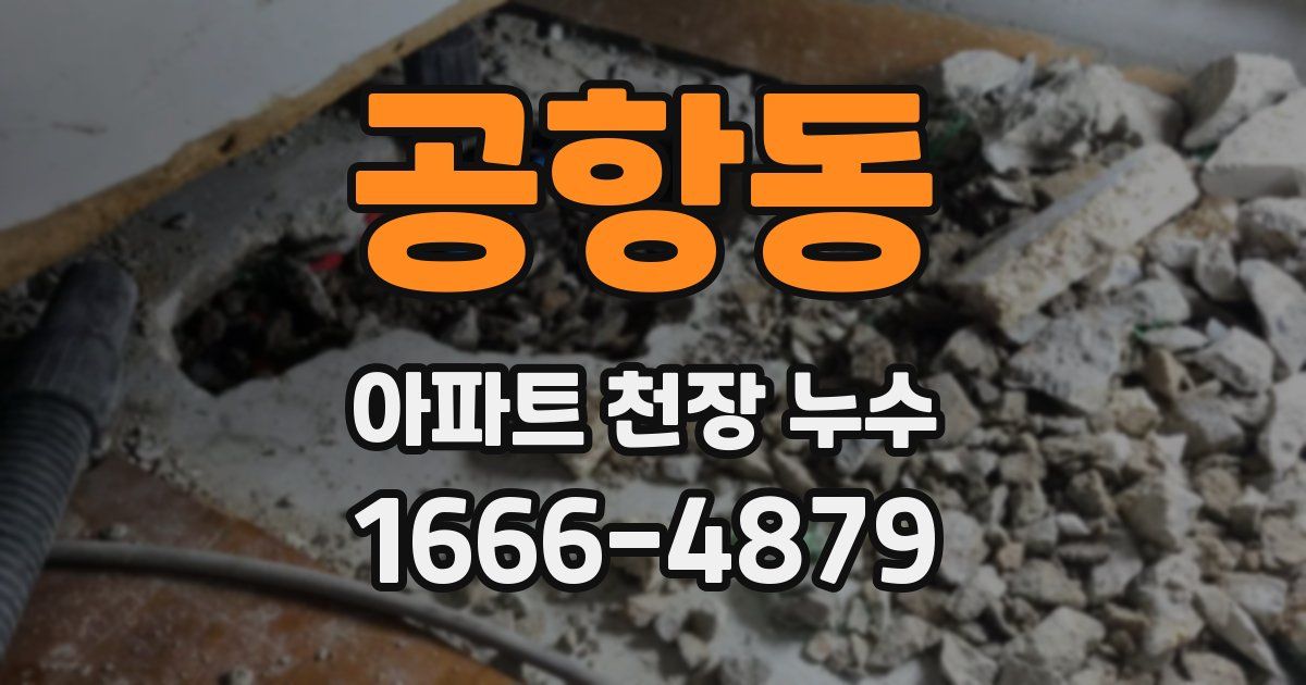 공항동 아파트 천장 누수