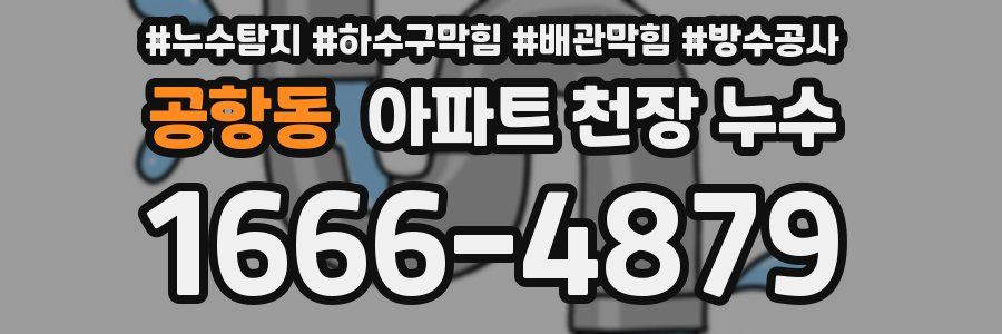 공항동 아파트 천장 누수
