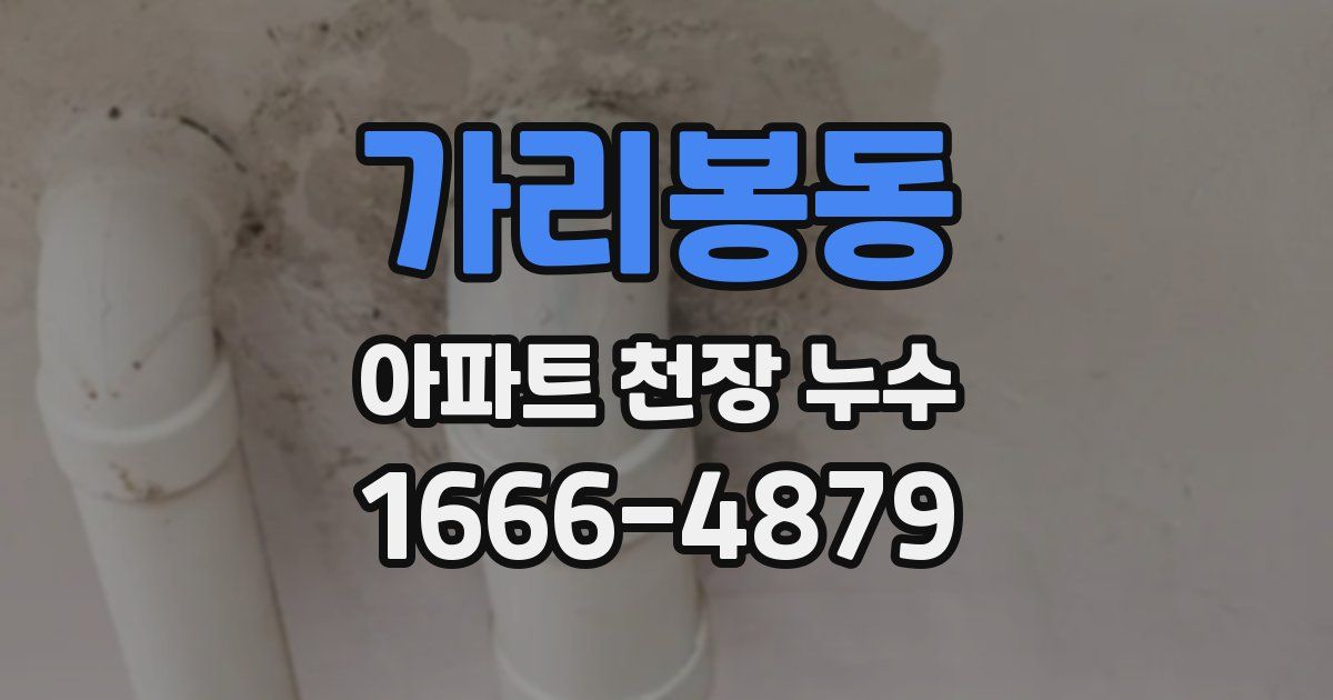 가리봉동 아파트 천장 누수