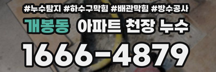 개봉동 아파트 천장 누수