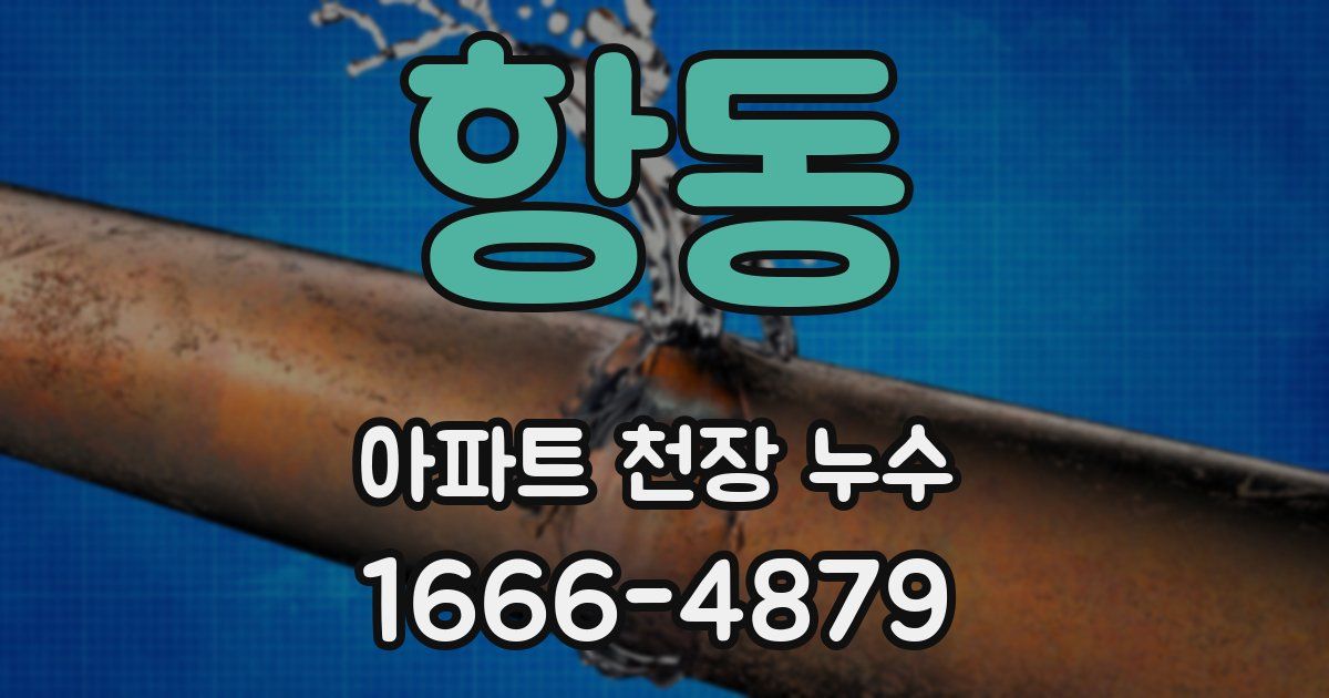 항동 아파트 천장 누수
