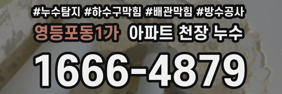 영등포동1가 아파트 천장 누수
