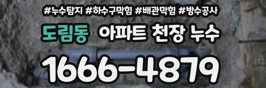 도림동 아파트 천장 누수