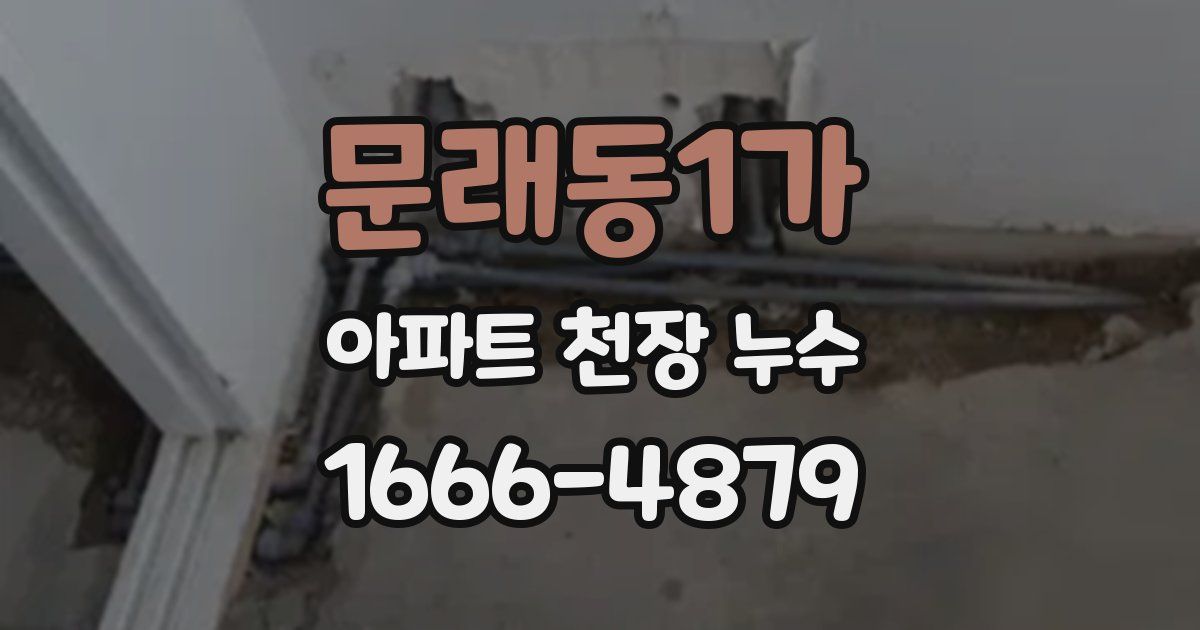 문래동1가 아파트 천장 누수
