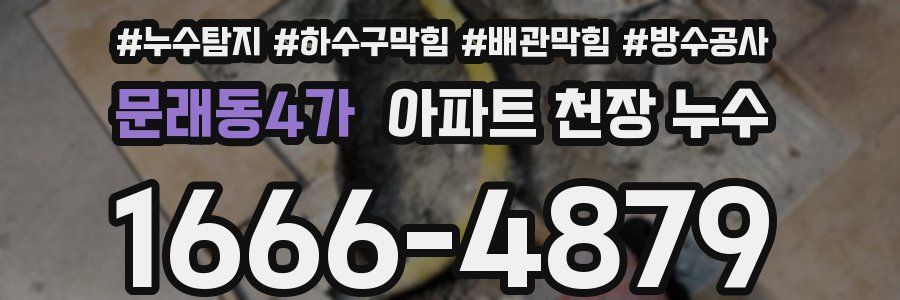 문래동4가 아파트 천장 누수