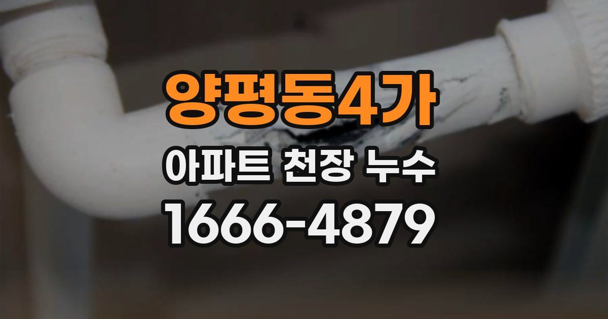 양평동4가 아파트 천장 누수