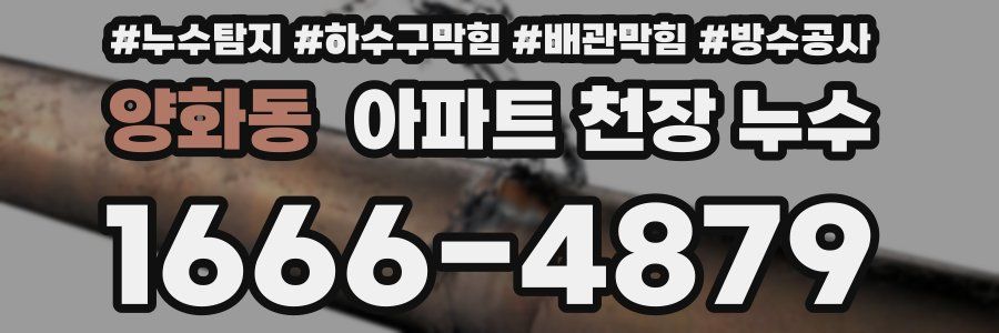 양화동 아파트 천장 누수